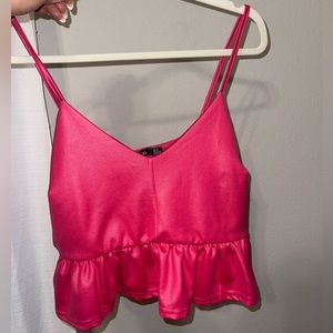 Pink Tank Blouse Cropped
